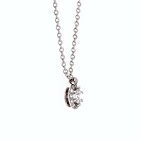 Collana Damiani Donna Minou Fullpave in Oro bianco Diamante 0.26 Ct 20091059 - 20091059